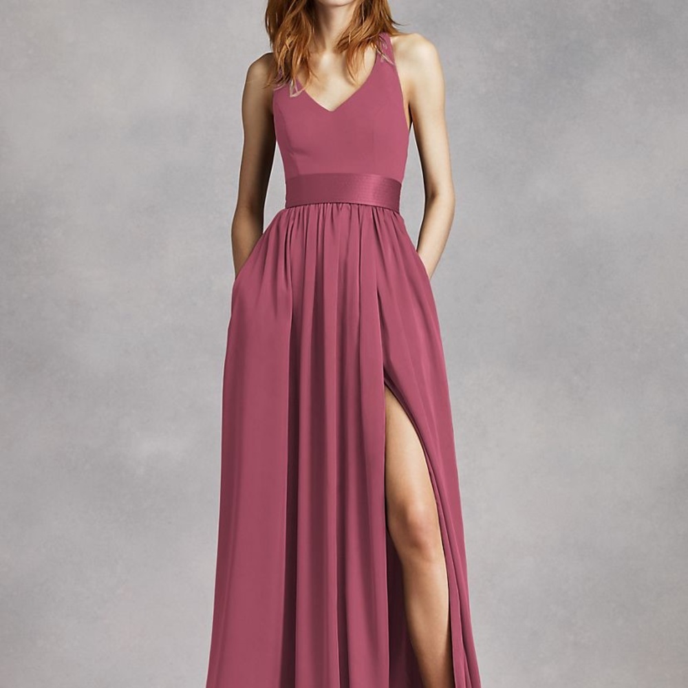 Davids bridal Chianti halter dress (worn once)